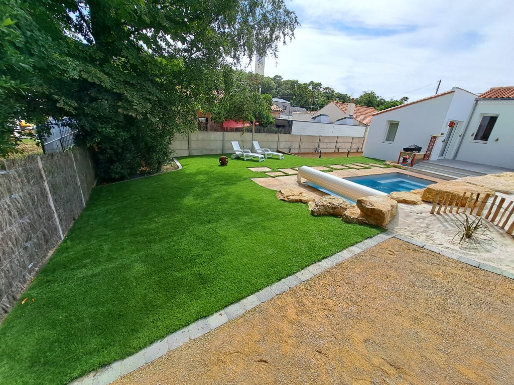 aménagement extérieur à Saint Jean de Monts réalisation Espace Cour