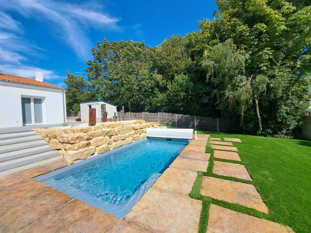 aménagement extérieur à Saint Jean de Monts réalisation Espace Cour