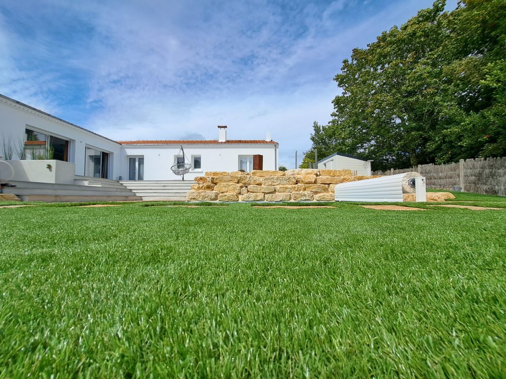 aménagement extérieur à Saint Jean de Monts réalisation Espace Cour