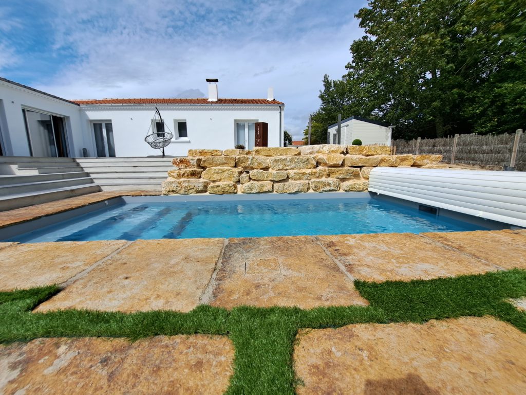aménagement extérieur à Saint Jean de Monts réalisation Espace Cour