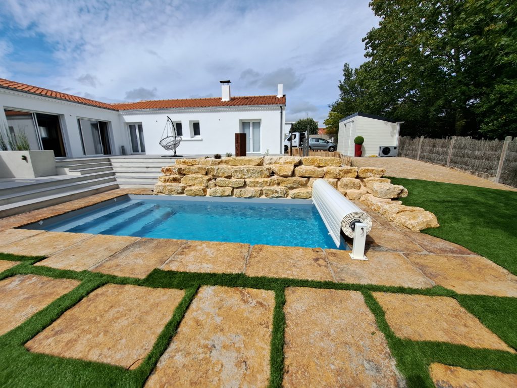 aménagement extérieur à Saint Jean de Monts réalisation Espace Cour