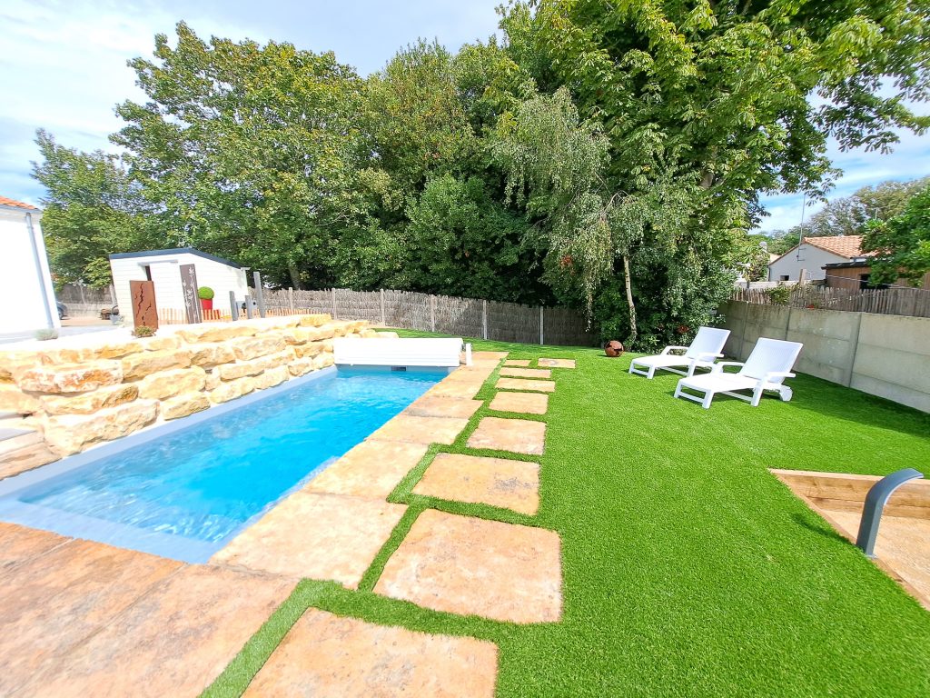 aménagement extérieur à Saint Jean de Monts réalisation Espace Cour