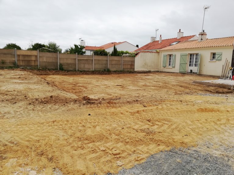 Terrassement pour une construction Le Fenouiller
